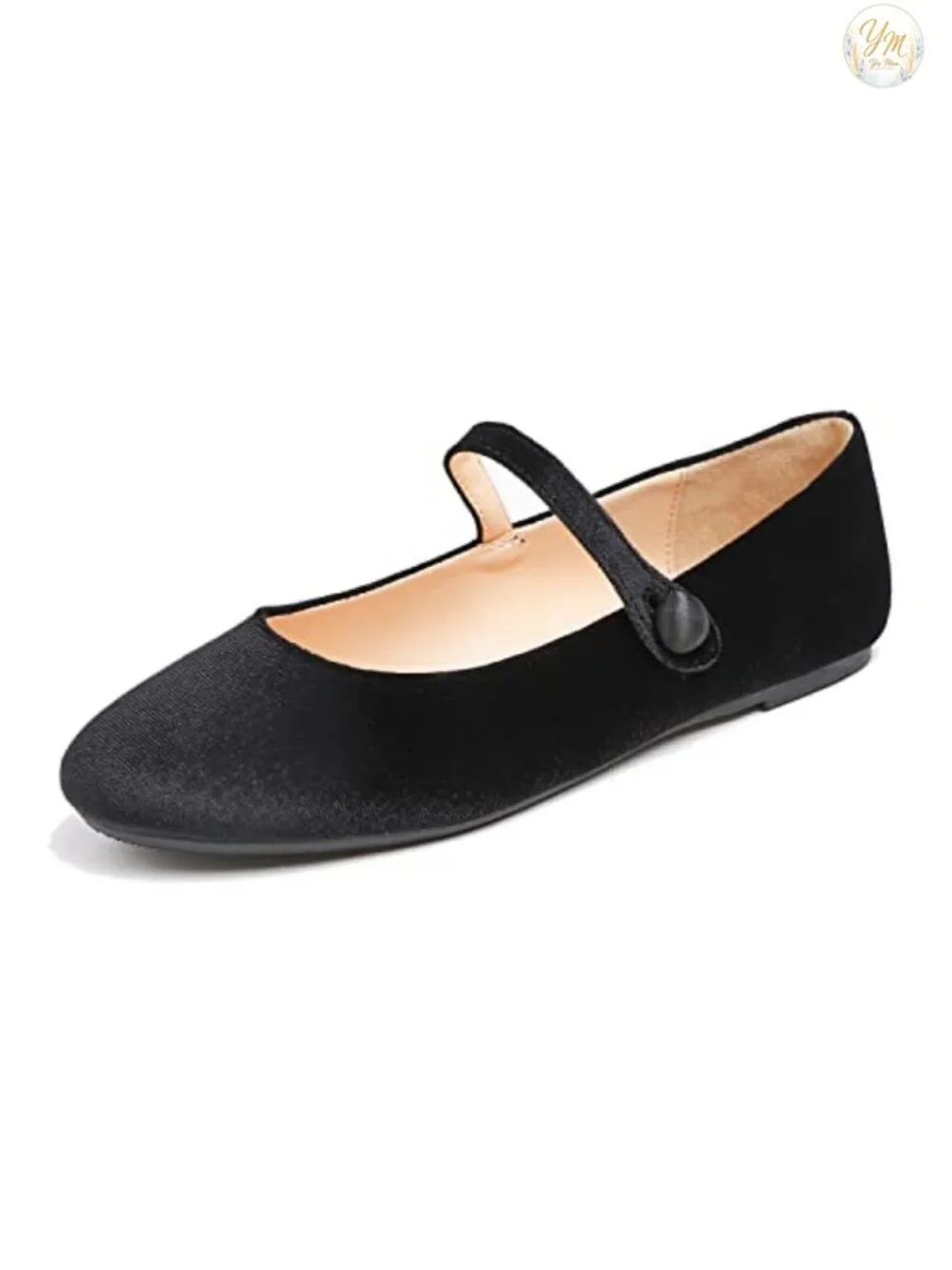 Women's Mary Jane Flats with Easy Buckle Slip On, Cushioned Insole, Non-Slip
